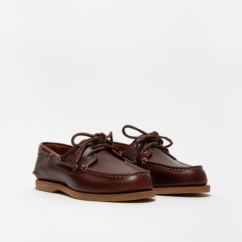 CLASSIC BOAT BURGUNDY FULL GRAIN MOCASSINO DONNA IN PELLE
