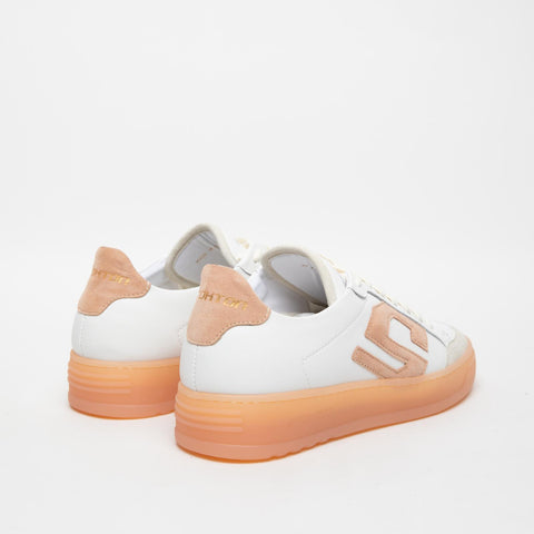 S-ONE PEACH BIANCO SNEAKERS DONNA IN PELLE