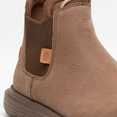 BRANSON BOOT BROWN STIVALETTO UOMO IN PELLE