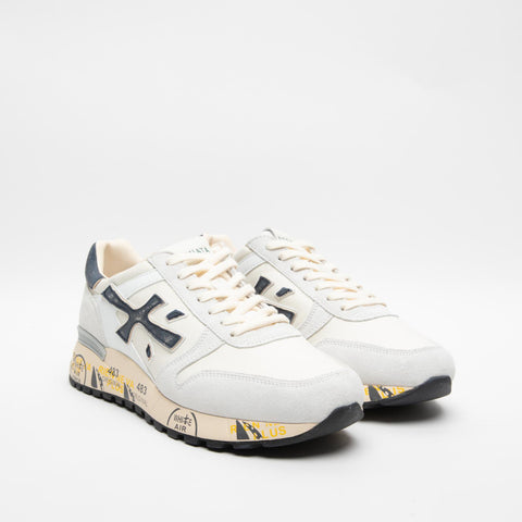 MICK CREAM 6873 SNEAKERS UOMO IN PELLE