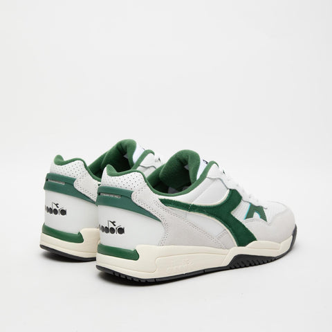 WINNER SL BIANCO/VERDE SNEAKERS UOMO IN PELLE E SIMILPELLE