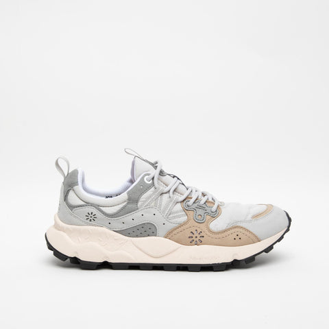 YAMANO 3 LIGHT GREY SNEAKERS UOMO IN PELLE