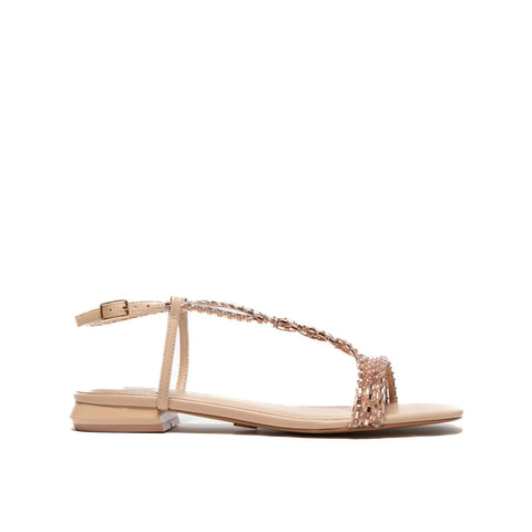 AV6812 SOFT NUDE SANDALO DONNA CON STRASS