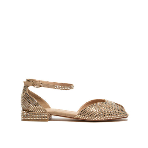 V2550401 SAND SANDALO DONNA IN TESSUTO