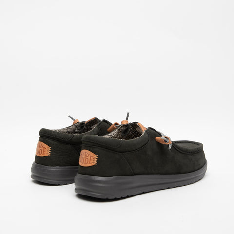 WALLY GRIP BLACK SNEAKERS UOMO IN PELLE