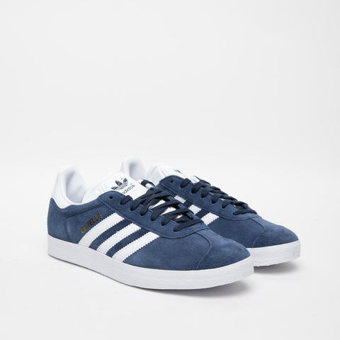 GAZELLE BLU/BIANCO SNEAKERS UNISEX IN PELLE