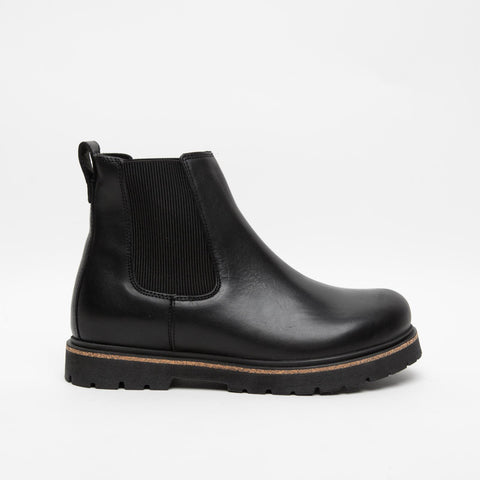 HIGHWOOD SLIP ON BLACK STIVALETTO IN PELLE
