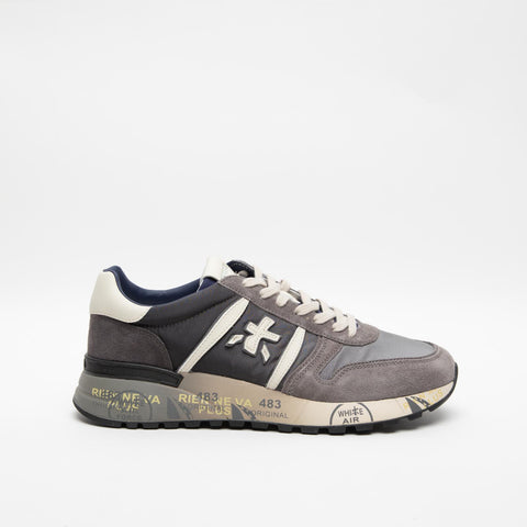 LANDER GREY 6906 SNEAKERS UOMO IN PELLE