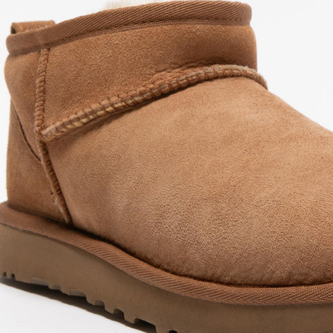 CLASSIC ULTRA MINI CHESTNUT STIVALETTO DONNA IN PELLE
