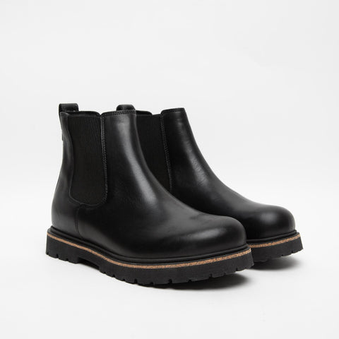 HIGHWOOD SLIP ON BLACK STIVALETTO IN PELLE