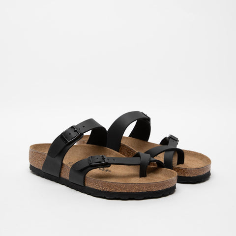 MAYARI BLACK UNISEX FLIP FLOPS IN BIRKO-FLOR
