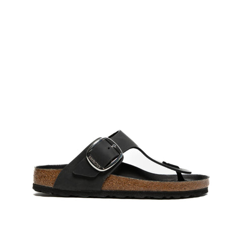 GIZEH BIG BUCKLE BLACK INFRADITO DONNA IN PELLE