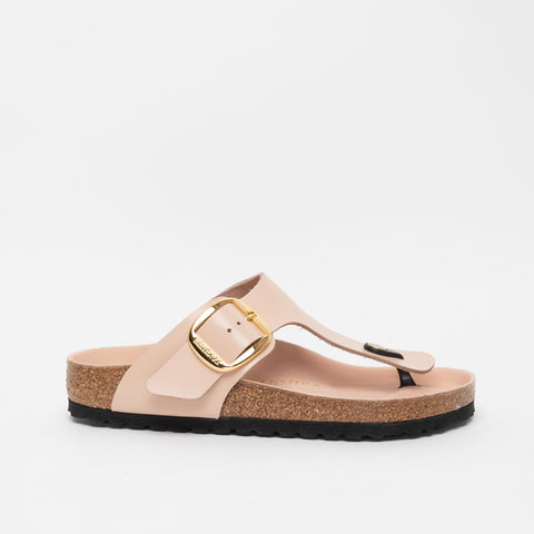GIZEH BIG BUCKLE SHINE NEW BEIGE INFRADITO DONNA IN PELLE