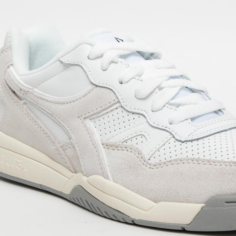 WINNER SL BIANCO/GRIGIO SNEAKERS UNISEX IN PELLE E SIMILPELLE