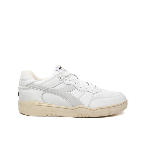 B.560 USED WHITE SNEAKERS UOMO IN PELLE