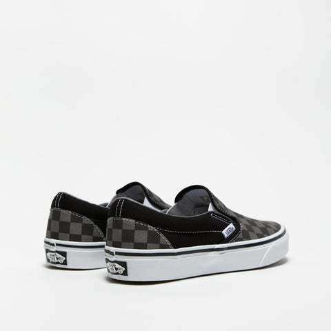 CLASSIC SLIP ON BLACK CHECKERBOARD SNEAKERS UNISEX IN TESSUTO