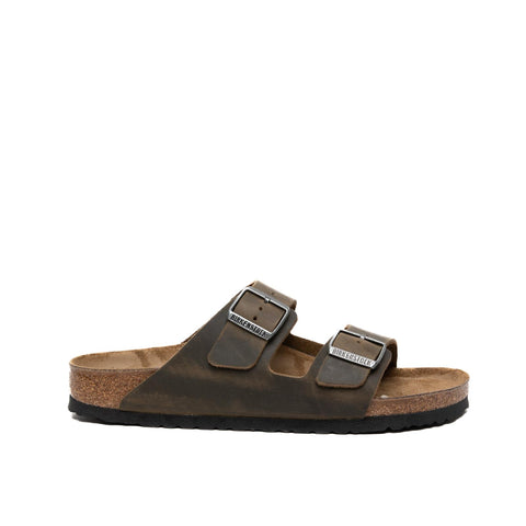 ARIZONA FADED KHAKI MEN'S LEATHER SLIPPERS