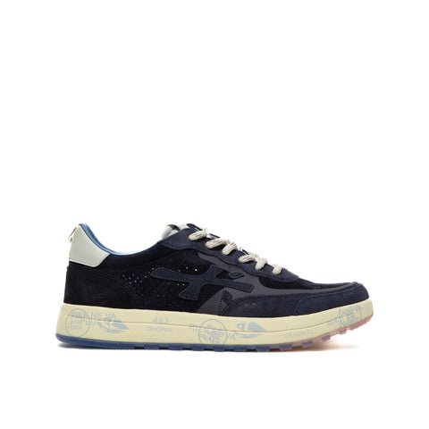 NOUS BLU SNEAKERS UOMO IN PELLE