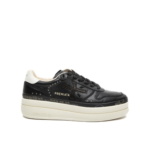 MICOL BLACK 7014 SNEAKERS DONNA IN PELLE