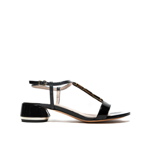 5303 NERO SANDALO DONNA IN VERNICE