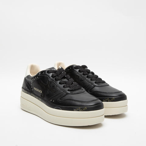 MICOL BLACK 7014 SNEAKERS DONNA IN PELLE
