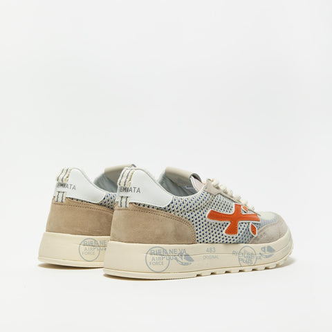 NOUS BEIGE SNEAKERS UOMO IN PELLE