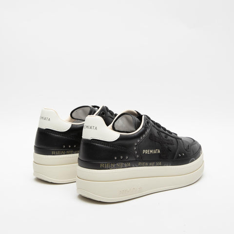 MICOL BLACK 7014 SNEAKERS DONNA IN PELLE