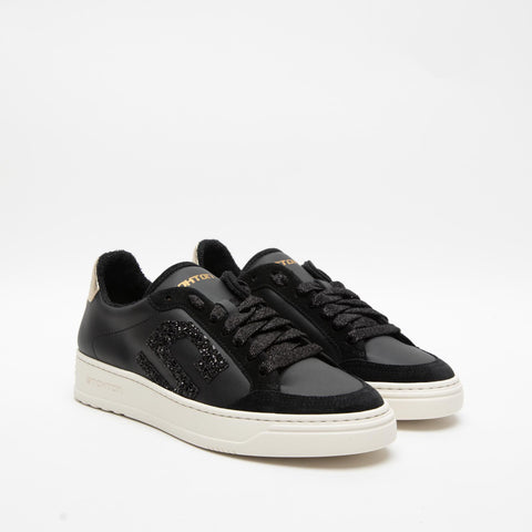S-ONE-D BLACK SNEAKERS DONNA IN PELLE