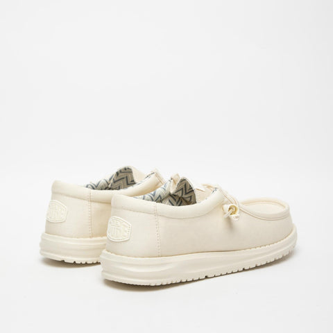 WALLY CANVAS STONE WHITE MOCASSINO UOMO IN TESSUTO