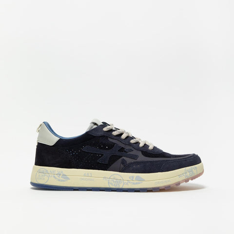NOUS BLU SNEAKERS UOMO IN PELLE