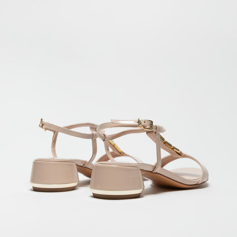 5303 NUDE SANDALO DONNA IN VERNICE