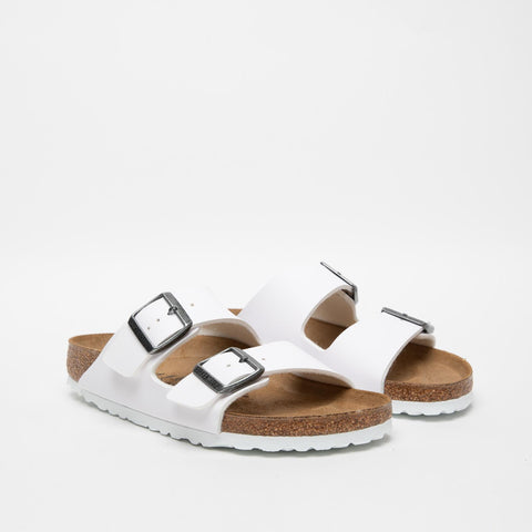 ARIZONA WHITE UNISEX SLIPPER IN BIRKO-FLOR