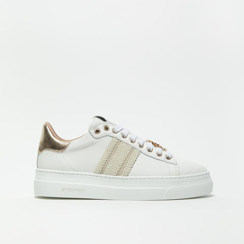 VITELLO BIANCO ELA SPIGA SNEAKERS DONNA IN PELLE