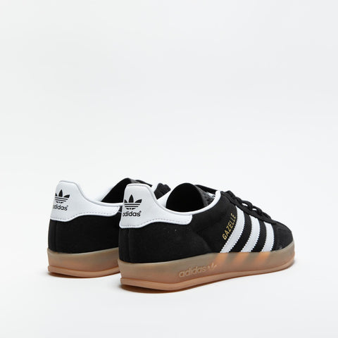 GAZELLE INDOOR BLACK SNEAKERS DONNA IN PELLE