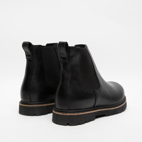 HIGHWOOD SLIP ON BLACK STIVALETTO IN PELLE