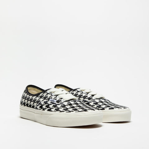 AUTHENTIC HOUNDSTOOTH BLACK WHITE SNEAKERS DONNA IN TESSUTO