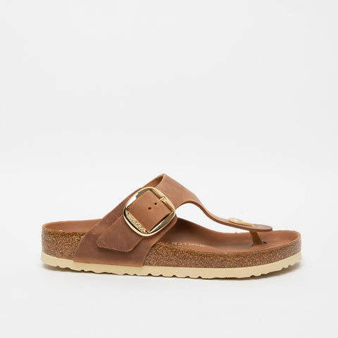 GIZEH BIG BUCKLE COGNAC INFRADITO DONNA IN PELLE