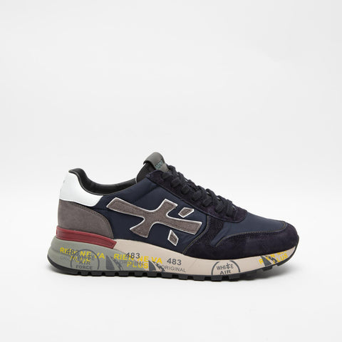 MICK BLU GREY 6421 SNEAKERS UOMO IN PELLE