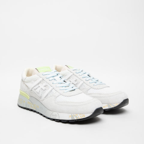 LANDECK BIANCO  SNEAKERS UOMO IN PELLE E TESSUTO