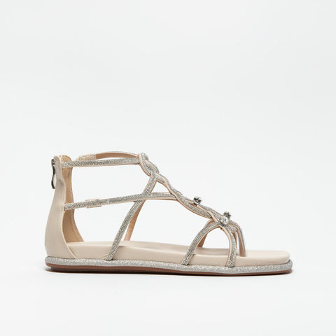 V2551604 NAPOLES ICE SANDALO DONNA IN PELLE CON STRASS