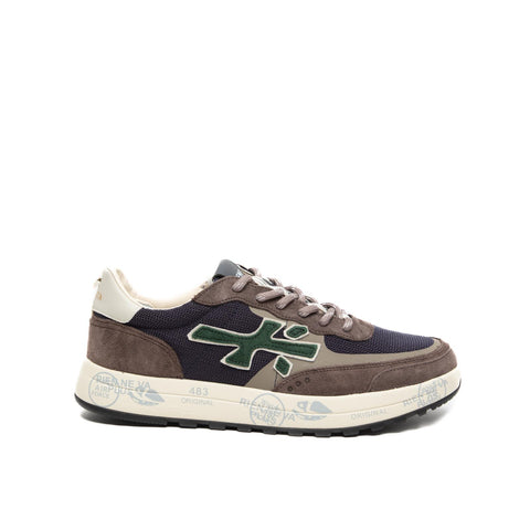 NOUS BLUE 6858 SNEAKERS UOMO IN PELLE