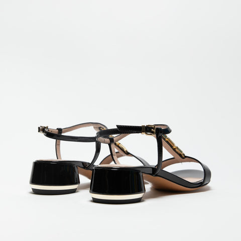 5303 NERO SANDALO DONNA IN VERNICE