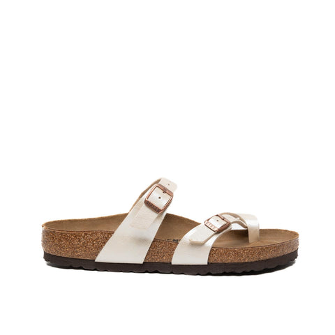 MAYARI PEARL WHITE INFRADITO DONNA IN BIRKO-FLOR