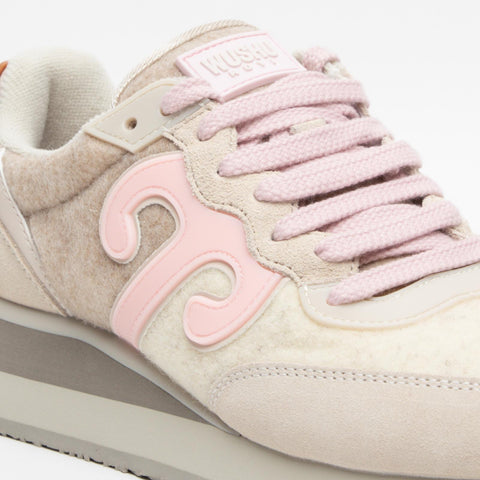 MASTER WOOL MW03 SNEAKERS DONNA IN PELLE E TESSUTO