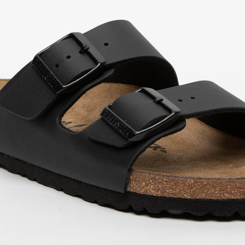 ARIZONA BLACK UNISEX SLIPPER IN BIRKO-FLOR