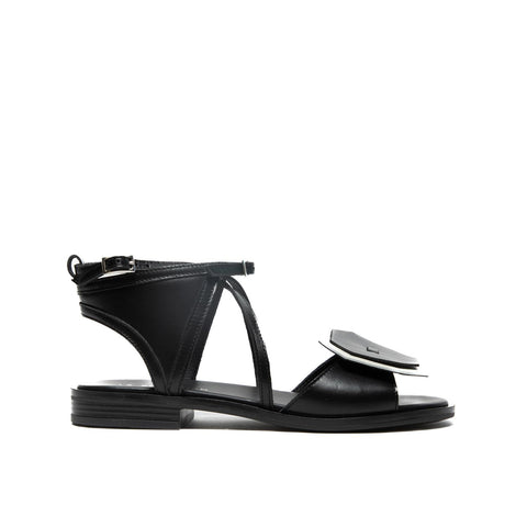 SC13 NERO SANDALO DONNA IN PELLE