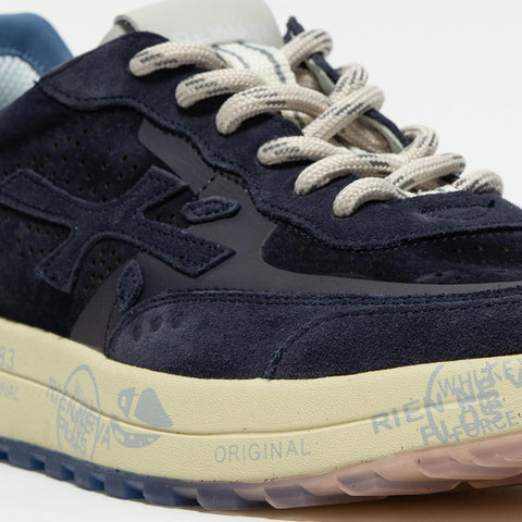 NOUS BLU SNEAKERS UOMO IN PELLE