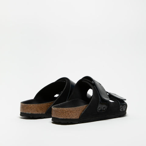 UJI BLACK CIABATTA DONNA IN PELLE