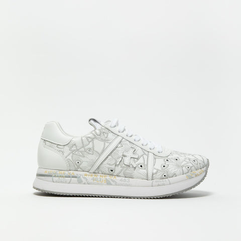 CONNY BIANCO SNEAKERS DONNA IN PELLE
