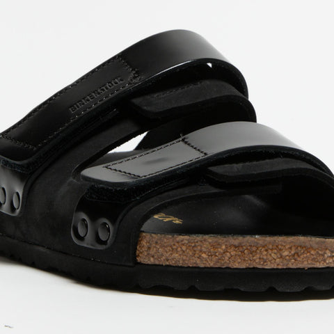 UJI BLACK CIABATTA DONNA IN PELLE